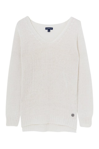 Camisola em linho Branco