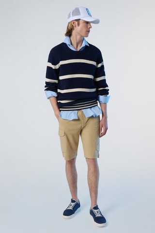 Camisola - Azul-marinho e branco