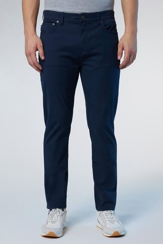 Calças slim - Azul-marinho