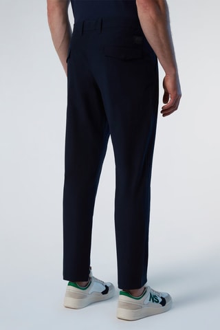 Calças chino slim - Azul-marinho