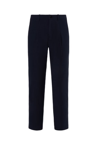 Calças chino slim - Azul-marinho