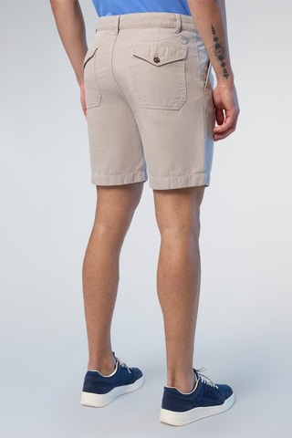 Bermudas regular de linho - Cinzento-claro