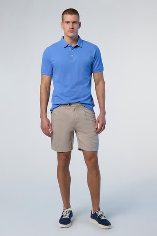 Bermudas regular de linho - Cinzento-claro