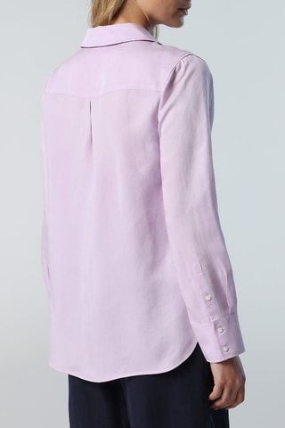 Camisa em linho Lilás