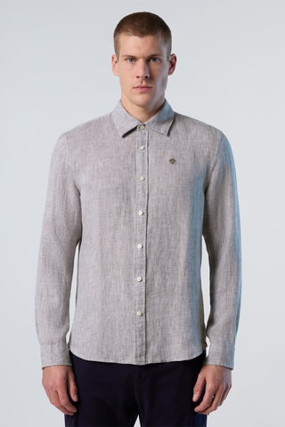 Camisa de linho - Cinzento