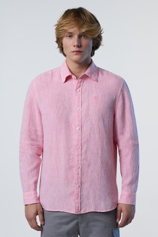Camisa de linho - Rosa