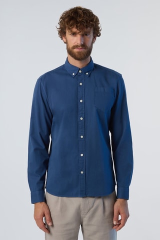 Camisa regular - Azul
