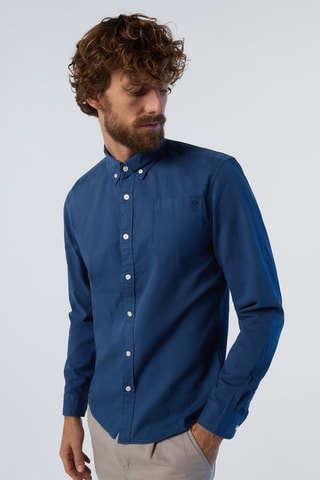 Camisa regular - Azul