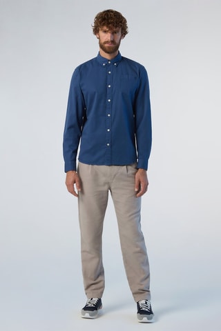 Camisa regular - Azul