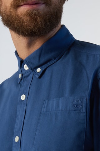 Camisa regular - Azul