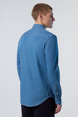 Camisa regular - Azul