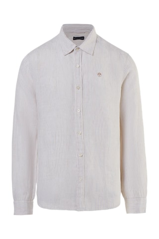 Camisa regular de linho - Branco