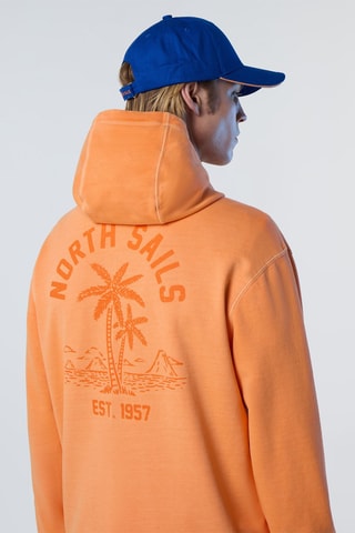 Sweat com capuz - Laranja