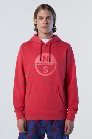 Sweat com capuz - Vermelho