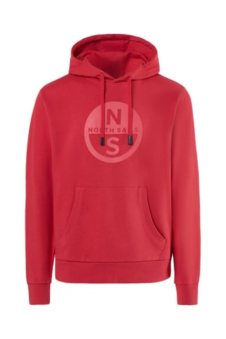Sweat com capuz - Vermelho