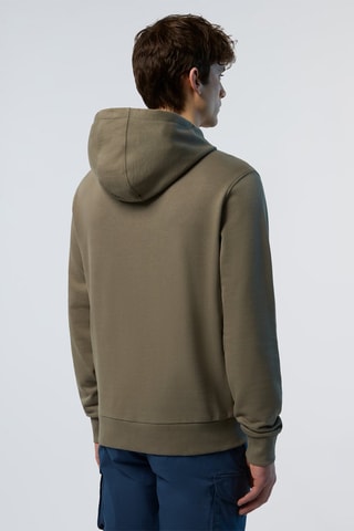 Sweat com capuz - Verde-azeitona