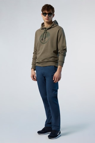 Sweat com capuz - Verde-azeitona