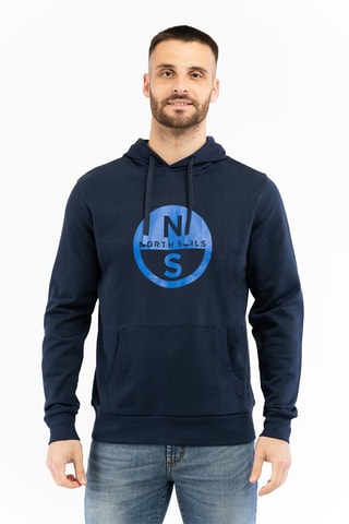 Sweat com capuz - Azul-marinho