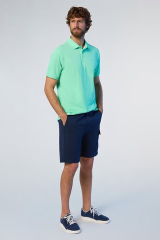 Bermudas slim - Azul-marinho
