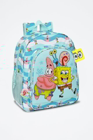 Mochila Bob Esponja Azul e branco