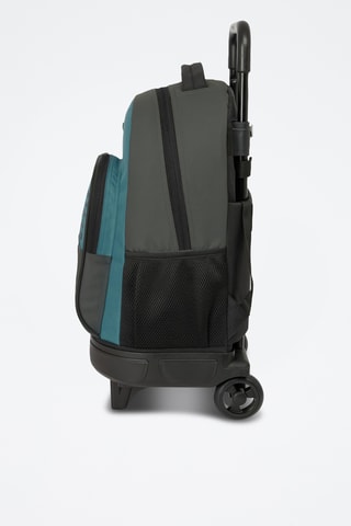 Mochila com rodinhas - Cinzento-escuro e azul-cobalto