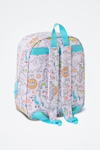 Mochila - Branco e azul-celeste