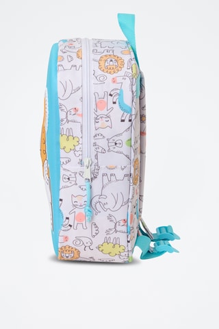 Mochila - Branco e azul-celeste