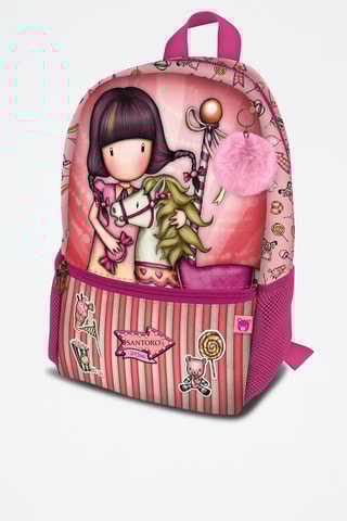 Mochila Santoro’s Carousel Rosa e salmão
