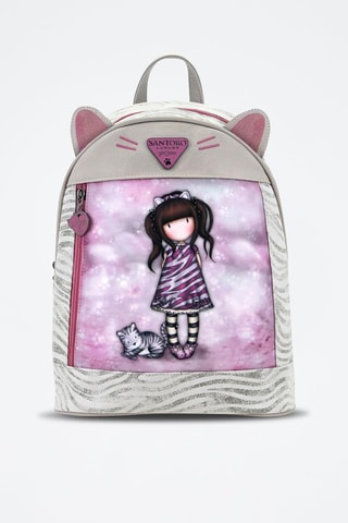 Mochila com orelhas Santoro’s Ruby Wild - Cinzento-claro e rosa