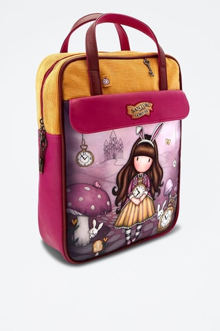 Mochila Santoro’s Curiosity Salmão e fúcsia