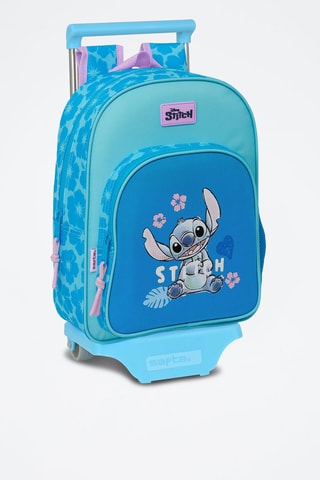 Mochila com rodas Stitch Lilo e Stitch Disney - Azul,