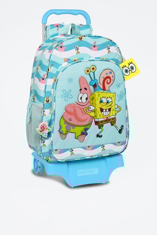 Mochila com rodinhas Bob Esponja Azul-celeste