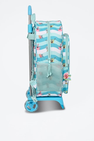 Mochila com rodinhas Bob Esponja Azul-celeste