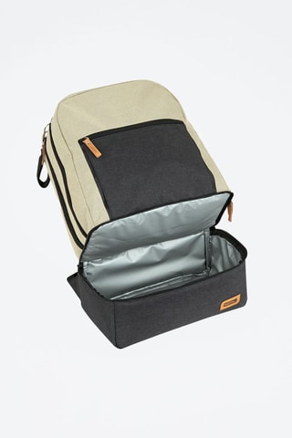 Mochila Bege e antracite