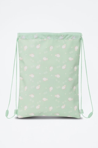 Mochila Verde e branco