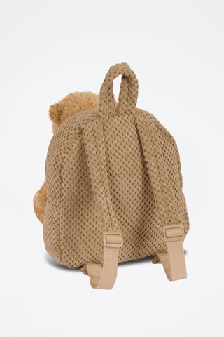 Mochila com toque suave - Castanho