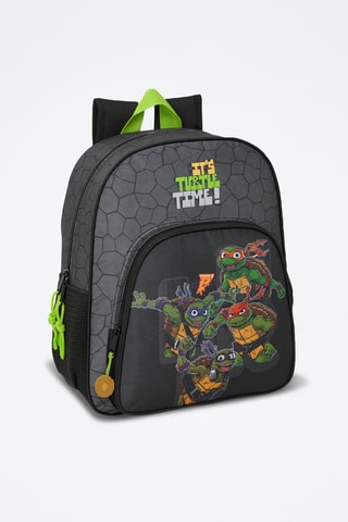 Mochila Tartarugas Ninja - Preto e verde