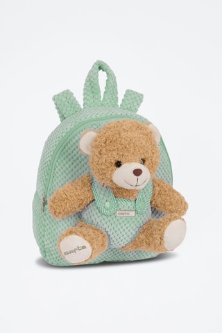 Mochila Urso - Verde e castanho
