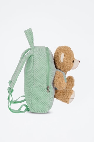 Mochila Urso - Verde e castanho