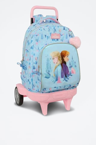Sac à dos à roulettes Elsa et Anna La Reine des Neiges Disney - Ciel