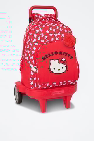 Mochila com rodinhas Hello Kitty Sanrio - Vermelho