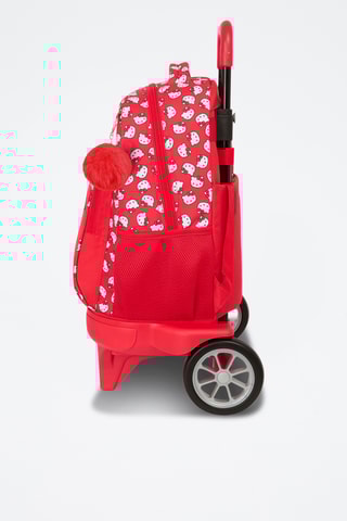 Mochila com rodinhas Hello Kitty Sanrio - Vermelho