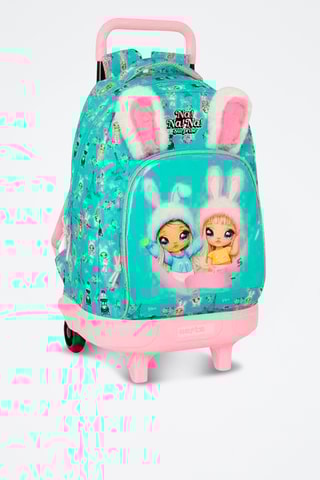 Sac à dos à roulettes Bunny Nanana Surprise - Turquoise