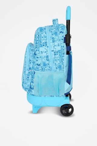 Mochila com rodinhas Snoopy e Os Peanuts - Azul-celeste