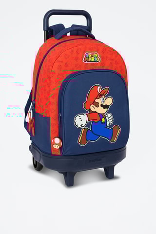 Mochila com rodinhas Super Mario - Vermelho