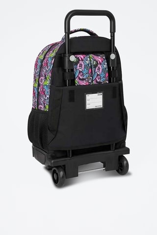 Sac à dos à roulettes Monster High - Noir et rose