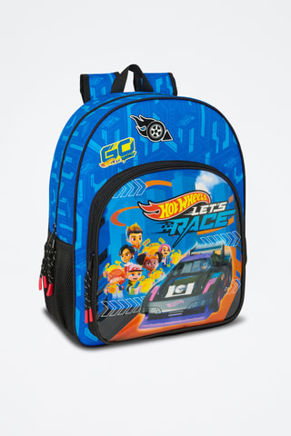 Mochila Hot Wheels Unleashed - Azul-real e preto