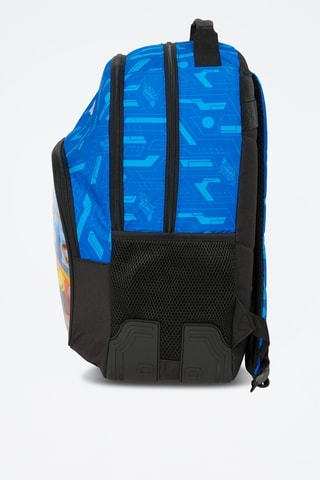 Mochila Hot Wheels Unleashed - Azul-real e preto