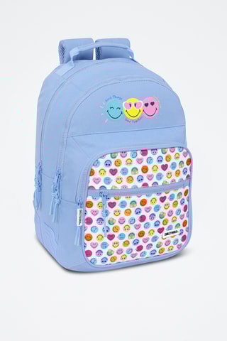 Mochila Smiley - Azul-celeste
