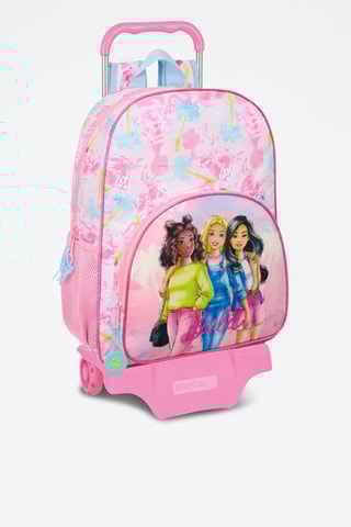 Mochila com rodinhas Barbie - Rosa